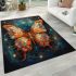 Vibrant and intricate butterfly beauty area rugs carpet