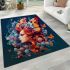 Vibrant butterfly fantasy area rugs carpet