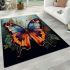 Vibrant butterfly haven area rugs carpet