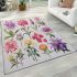 Vibrant mixed bouquet area rugs carpet