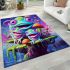 Whimsical frog and mushrooms area rugs carpet