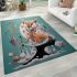 Whimsical surfing adventure area rugs carpet