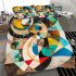 Abstract composition of colorful shapes bedding set