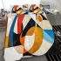 Abstract modern painting with shapes and lines bedding set