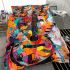 Abstract painting in the style of graffiti art bedding set