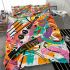 Abstract painting in the style of graffiti art bedding set