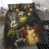 Baby grinchy smile and dancing skeleton king bedding set