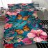 Beautiful butterflies and flowers pattern bedding set