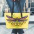 Beautiful dragonfly swirling colors leather Chic Stylish Tote Bag & Women Totes: Perfect Gift for Girlfriend | Crossbody, Purse, Handbag