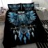 Beautiful owl with dreamcatcher feathers bedding set