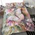 Beautiful watercolor painting of butterflies and flowers bedding set