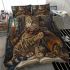 Bengal cat in magical academies bedding set