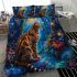 Bengal cat in magical forests bedding set