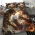 Bengal cat in mythical beast battles bedding set