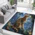 Bengal cat in mythical realms area rugs carpet