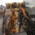 Bengal cat in timeless romance bedding set