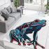 Blue and red frog area rugs carpet