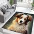 Bookish pup a dog's literary moment area rugs carpet