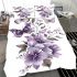 Butterflies and purple flowers bedding set