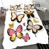 Butterflies of different shapes bedding set