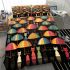 Cats and colorful umbrellas parade bedding set