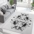 Chic petals understated floral beauty area rugs carpet