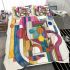 Colorful abstract drawing bedding set