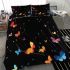 Colorful butterflies flying bedding set