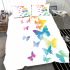 Colorful butterflies flying bedding set