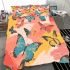 Colorful butterflies flying bedding set