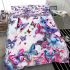 Colorful butterflies with pink and blue wings bedding set