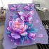 Colorful butterfly and flowers bedding set