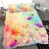 Colorful daisies and butterflies bedding set