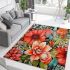 Colorful floral bouquet on table area rugs carpet