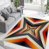 Colorful geometric illusion area rugs carpet
