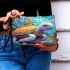 Colorful Turtle Fantasy Scene Makeup Bag