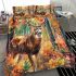 Create an illustration of the majestic deer bedding set