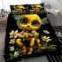 Cute baby bee with flowers bedding set