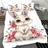 Cute baby bunny with big eyes bedding set