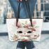 Cute baby bunny with big eyes leather Chic Stylish Tote Bag & Women Totes: Perfect Gift for Girlfriend | Crossbody, Purse, Handbag