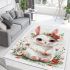 Cute baby bunny with big eyes area rugs carpet