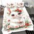 Cute baby bunny with big eyes bedding set