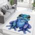 Cute baby frog area rugs carpet