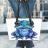 Cute baby frog leaather tote bag