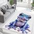 Cute baby frog area rugs carpet