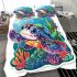 Cute baby turtle in the ocean bedding set