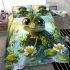 Cute baby turtle in the water bedding set