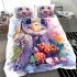 Cute baby turtle with big eyes bedding set