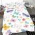 Cute butterflies and flowers pattern bedding set