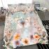 Cute butterfly surrounded by pastel flowers bedding set